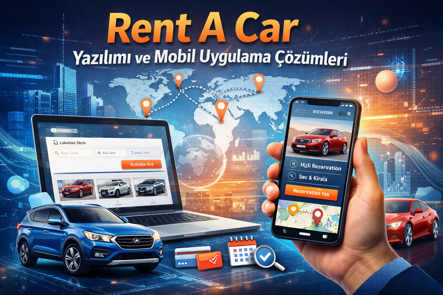 Rent A Car (Oto Kiralama) Yazılımı ve Mobil Uygulama ile İşinizi Büyütün