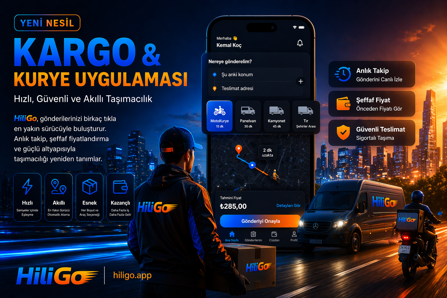 Yeni Nesil Kargo ve Kurye Uygulaması: HiliGo ile Akıllı Taşımacılık